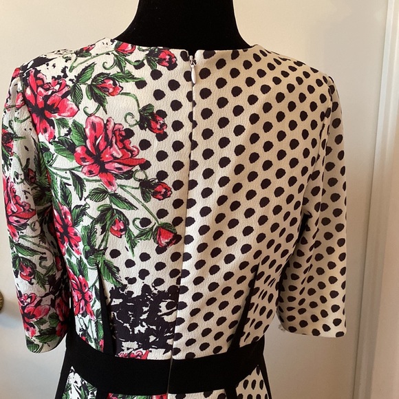 Teri Jon Multi Print Sheath Dress Size 4 - Picture 5 of 11